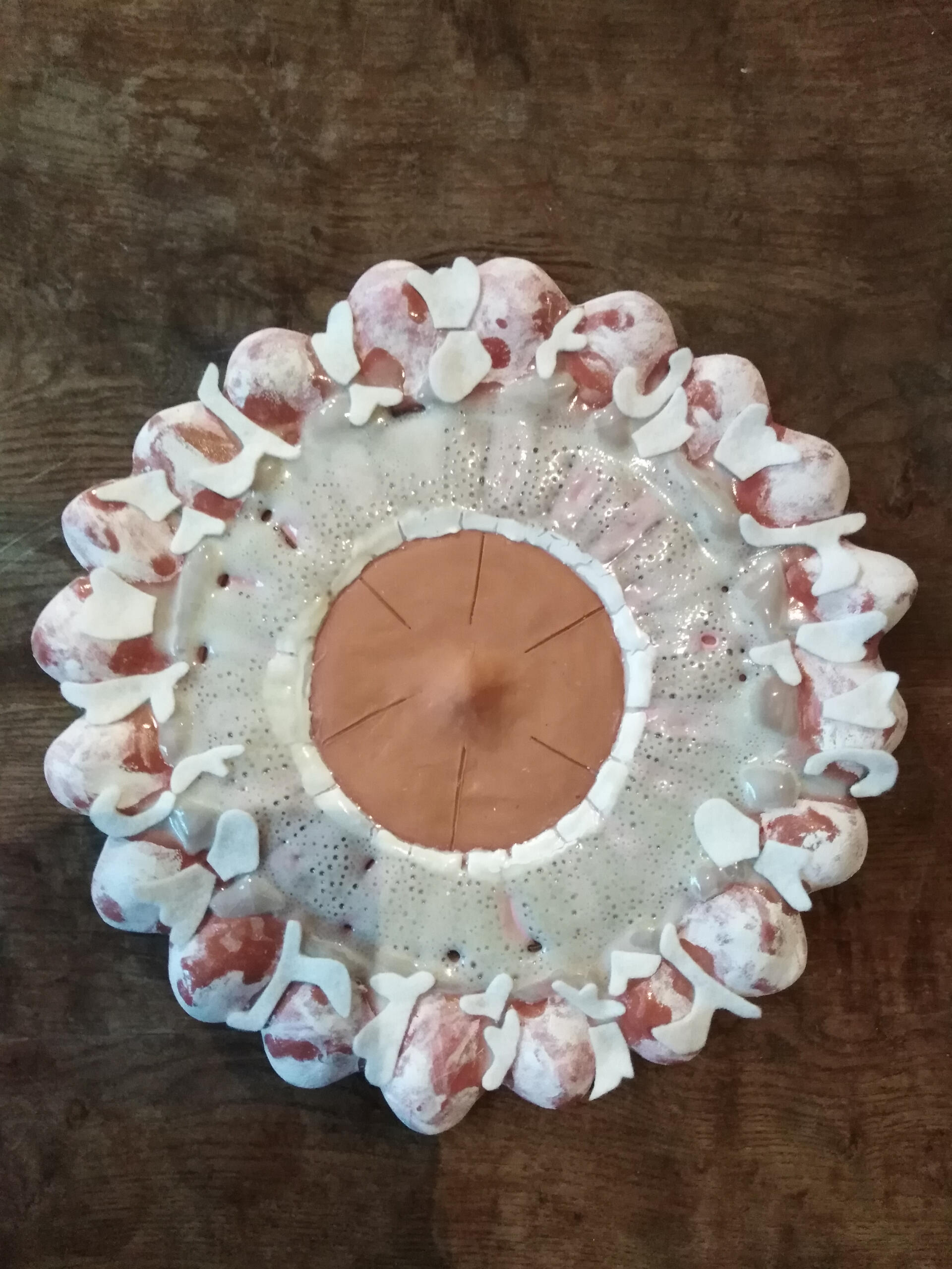 céramique d'art-ceramic art-red clay-Maureen Lasne-Contemporary art-Organic piece