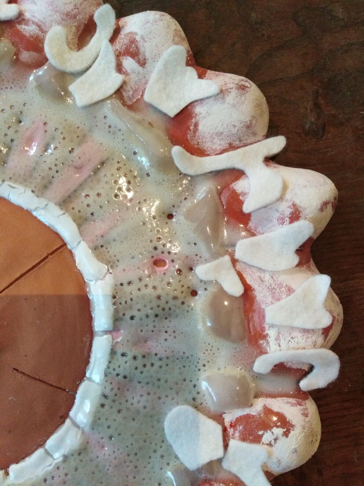 céramique d'art-ceramic art-red clay-Maureen Lasne-Contemporary art-Organic piece