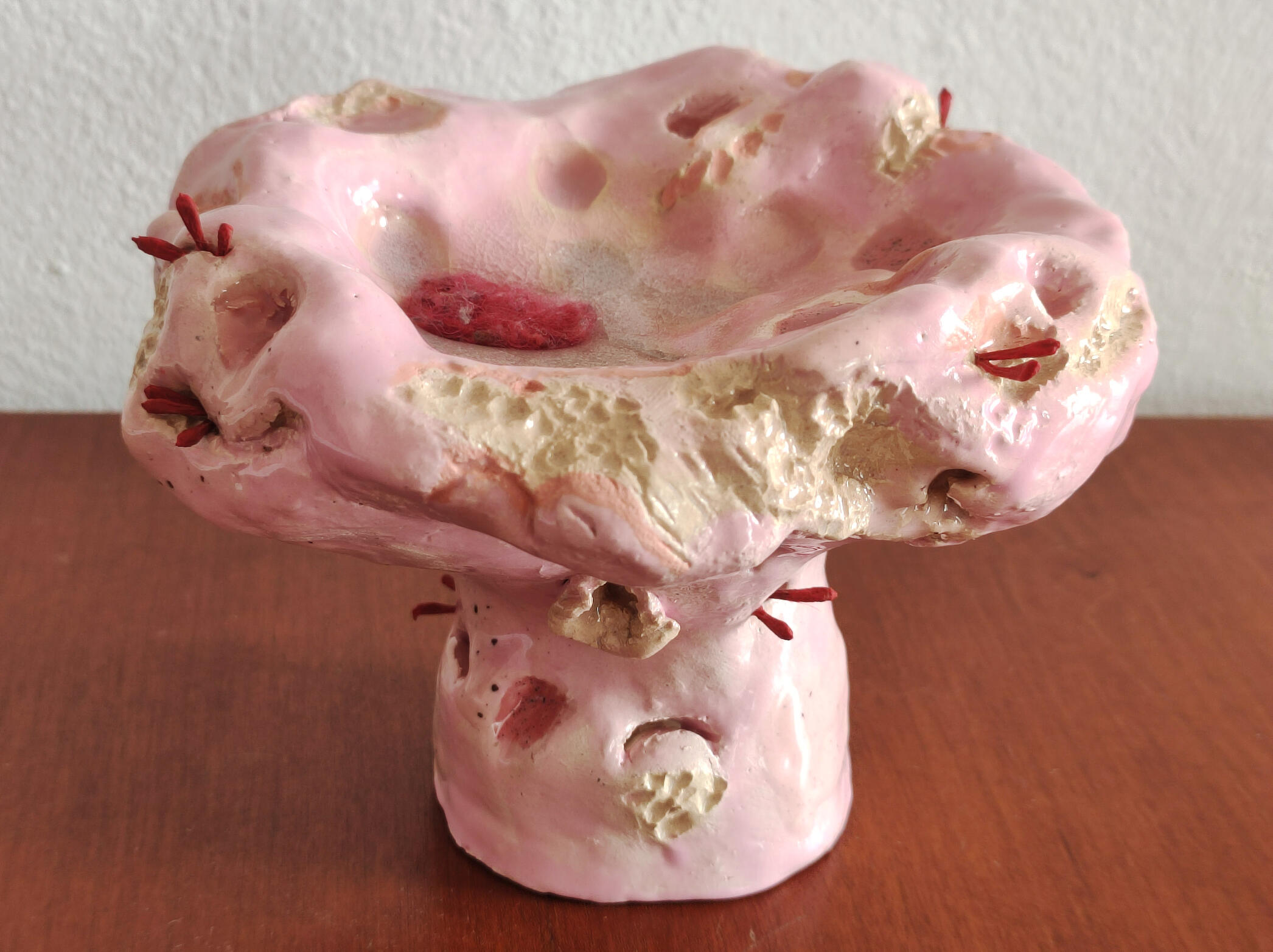 céramique d'art-ceramic art-red clay-Maureen Lasne-Contemporary art-Organic piece