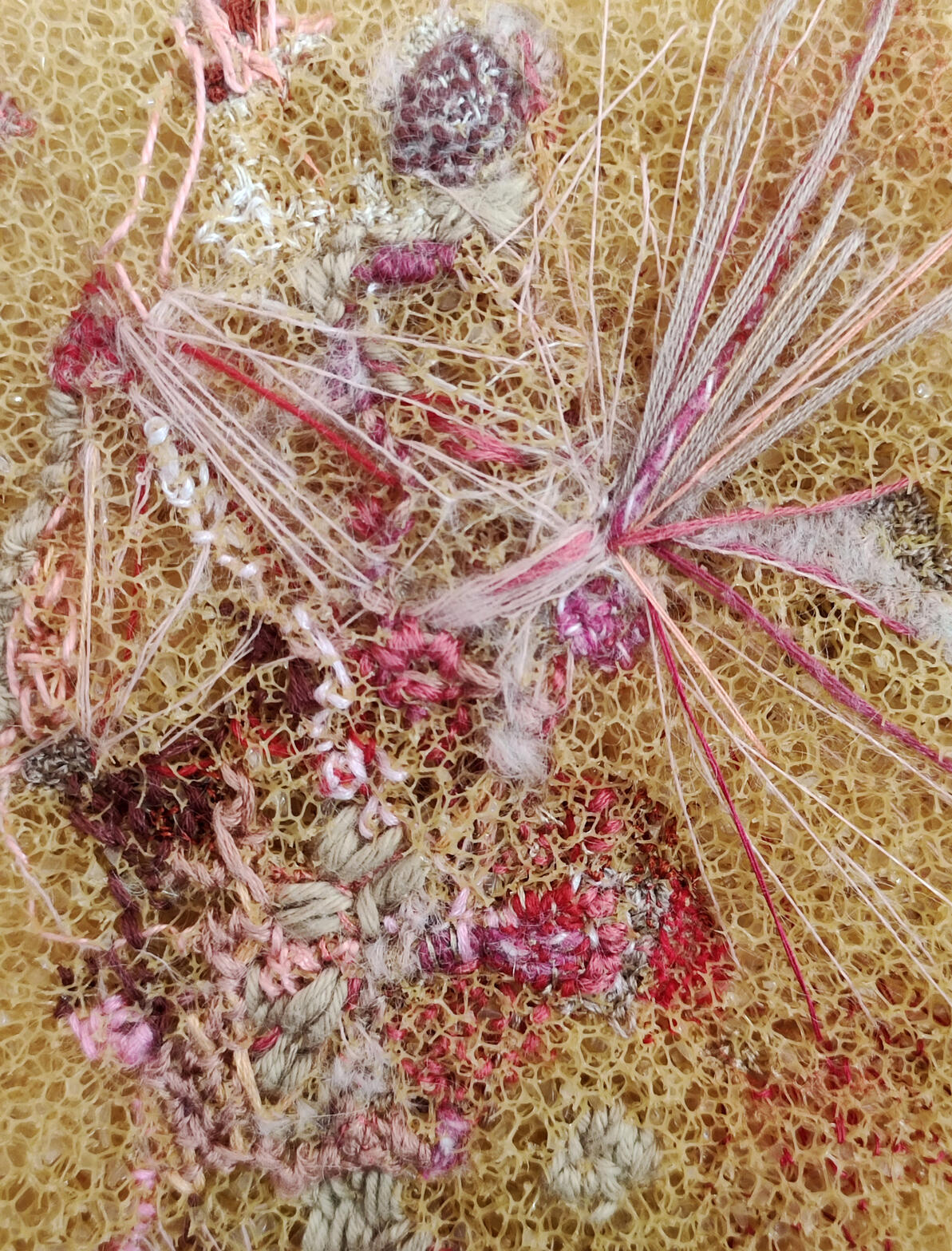 Organic piece textile art -art textile-Maureen Lasne